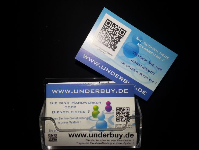 Visitenkarten Stnder Werbung